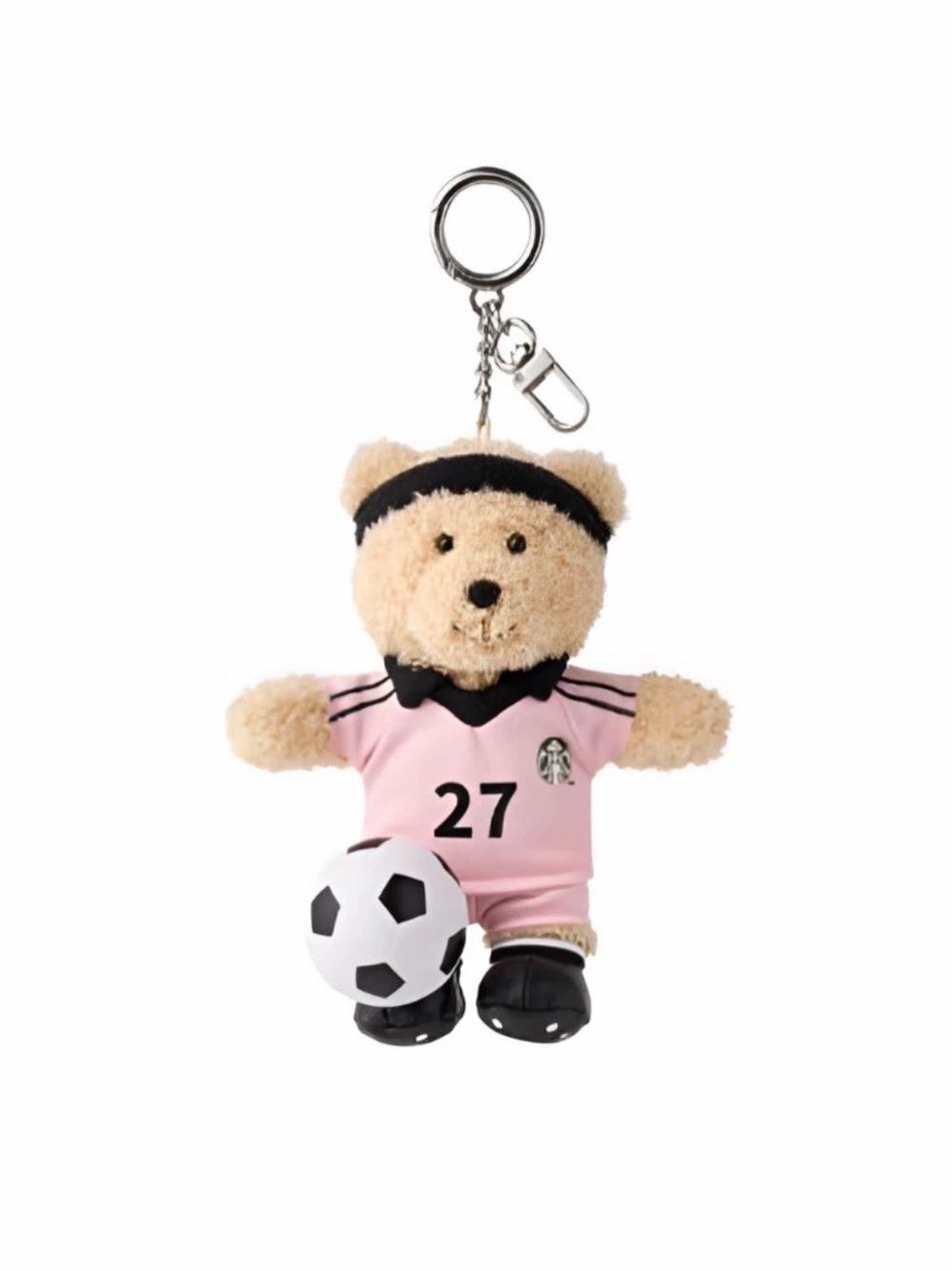 BRAND NEW Starbucks Korea World Festa Soccer Bearista Keychain Limited Edition